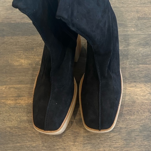 Free People Gigi Ankle Boot Black Size 39.5 - Picture 7 of 8